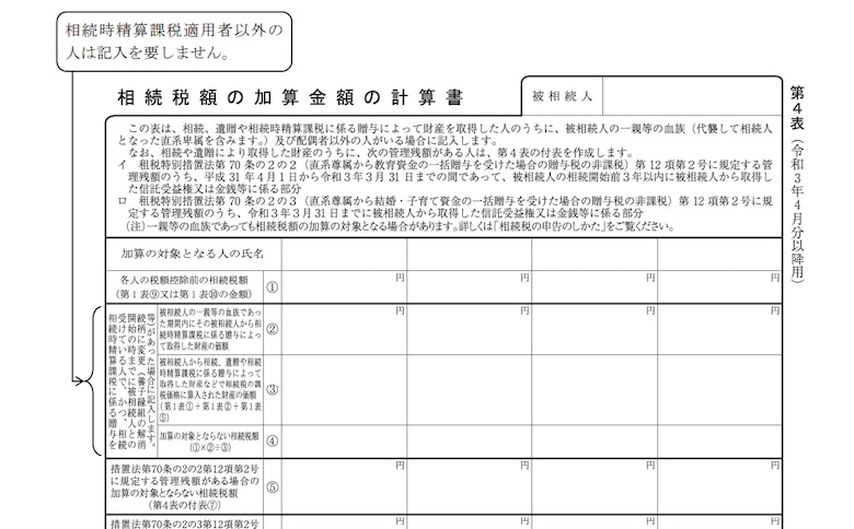 第4表